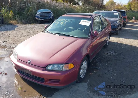 1993 Honda Civic Ex from USA, damaged, VIN 1HGEJ1256PL005988